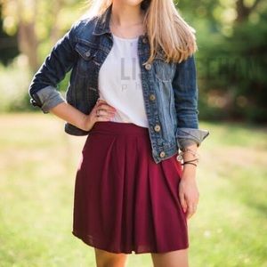 Maroon Skirt